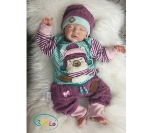 Stickserie - Winter Lama inkl. Anhänger, Postkarte und Puschen Datei